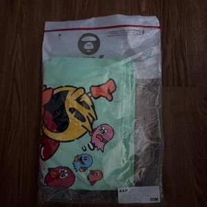 A Bathing Ape x Pac-Man Green Graphic Tee